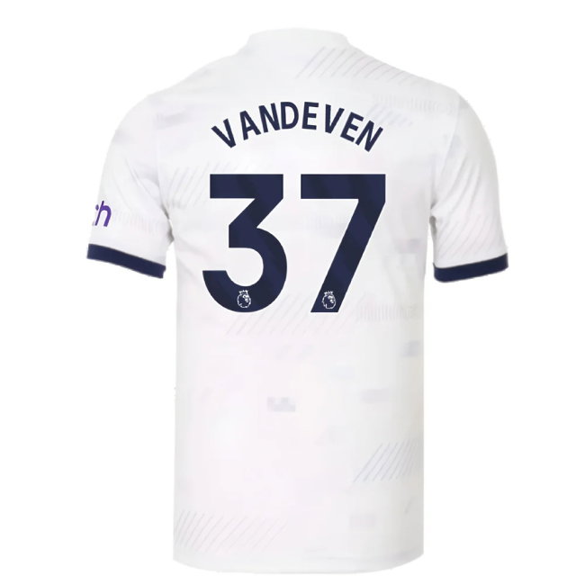 2023-2024 Tottenham Hotspur Home Shirt (Van De Ven 37)-SoccerKits Hub | Buy Soccer Jerseys Online
